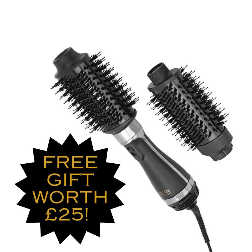 Hot Tools Volumizer Set 2 in 1 Brush & Dryer with Changeable Heads